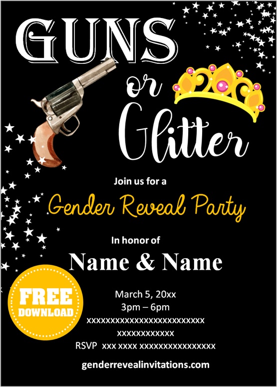 gender reveal invitations free
